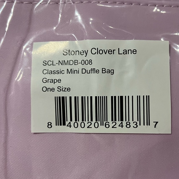 🌟🌟NWT🌟🌟Stoney Clover Lane Grape Mini Duffle in factory sealed plastic wrap - Picture 8 of 8